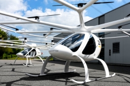 Испытания летающего такси Volocopter начнутся в 2019 году.